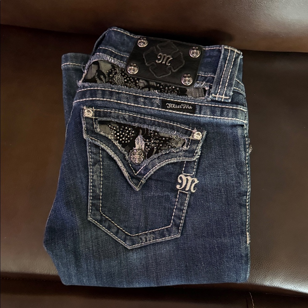 Miss Me Women's Dark Blue Boot Cut Jeans